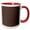 Red/White, variant on 3drose, Image of Barn Brown Spring Shade 2018, 11oz Mug