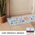 thumbnail image 3 of Math Equations Geometric Shapes White Pattern Door Rugs,Washable Non Slip Door Mats Indoor,Decorative Door Mats,Entry Mat Indoor for Entrance,Bedroom,Kitchen,Bathroom,16"x47", 3 of 6