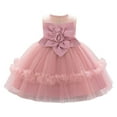 thumbnail image 6 of Bmisegm Girls Dresses Sleeveless Round Neck 3D Big Flower Bodice Ruffled Hem Tutu Skirt Carnival Party Toddler Dress 6-9 Months, 6 of 6