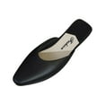 thumbnail image 2 of Willtoo Women's Leather Low Heel Shoes- Closed Square Toe Slip-On Slingback Slides - Comfort Casual, for Daily Wear Dress Occasions Black, 2 of 3