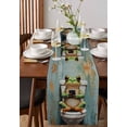 thumbnail image 2 of Hokiten Table Runners 108 Inches Long Dress Scarves, Bathroom Frog Farmhouse Coffee/Dining/Kitchen Table Runner for Living Room, Toilet Animals Vintage 13x108 Inch, 2 of 7