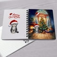 thumbnail image 4 of Merry Christmas American Shorthair Santa Hat Xmas Tree Winter Holiday Spiral Bound Journal Cat Lover Kitten Owner Gifts 5x7in Spiral Notebook - 01013, 4 of 5