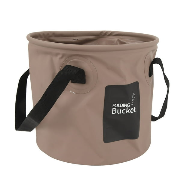 Cubo Plegable, Cubo De Agua Plegable Portátil Multiusos Con Soporte De Carga Estable Engrosado De 10L Para Pescar
