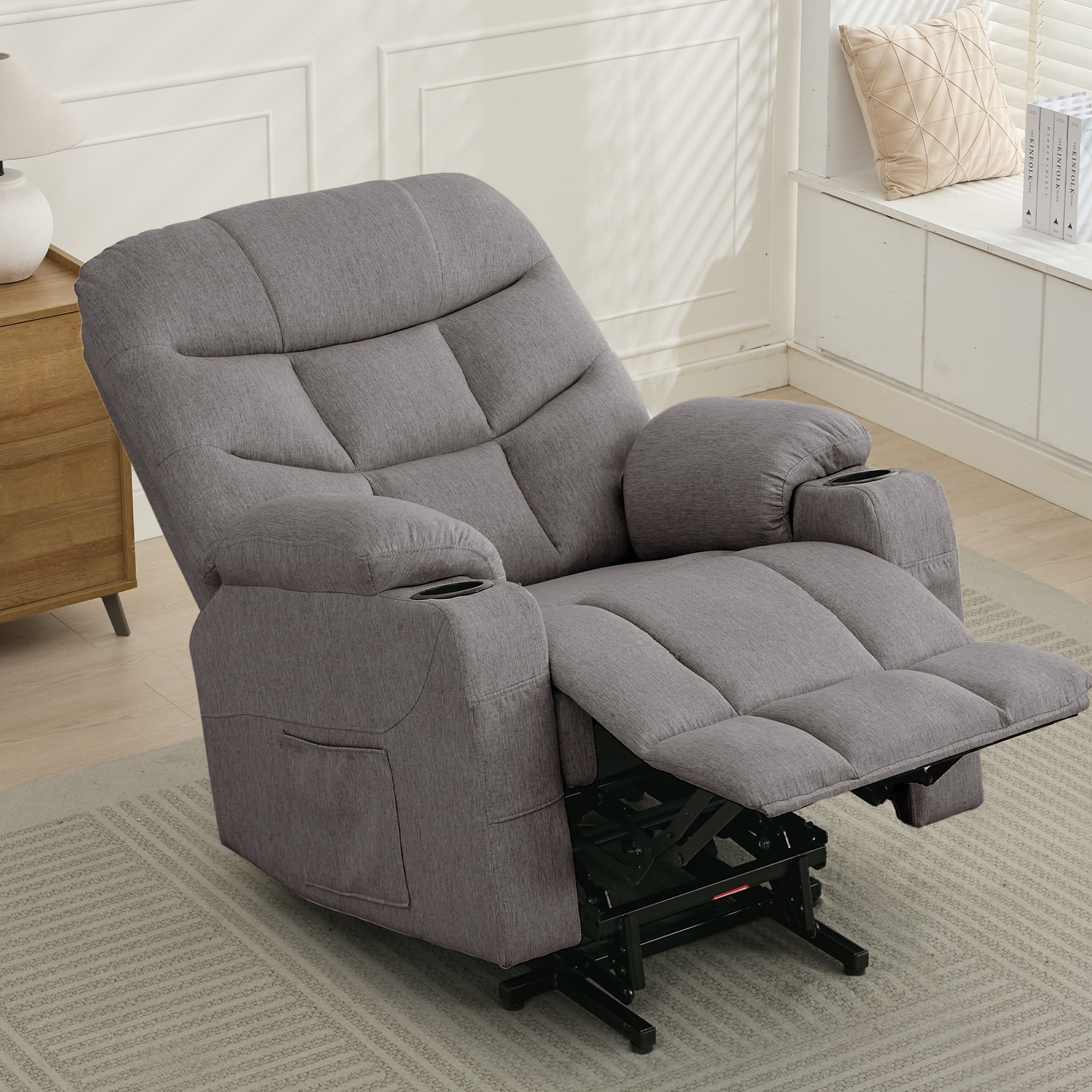 Korser Power Lift Recliner Chair for Elderly with Massage for Living Room,Grey
