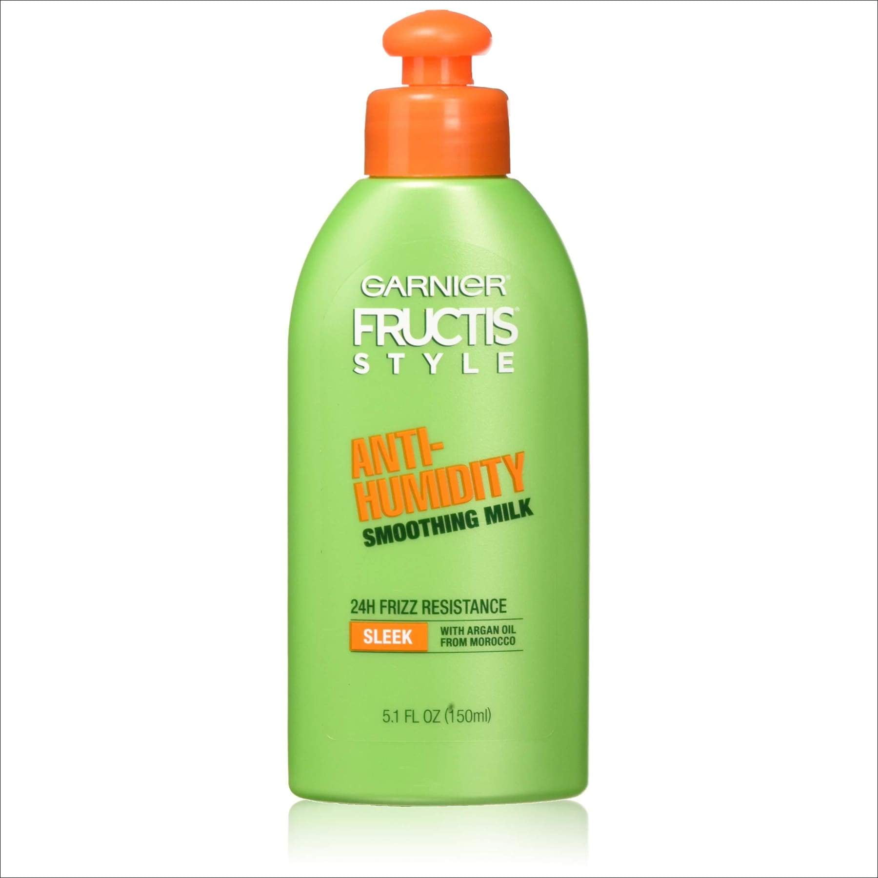Garnier Fructis Style Anti-Humidity Smoothing Milk, All Hair Types, 5.1 oz. (Packaging May Vary) Sleek