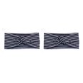thumbnail image 1 of Minnieouse Diadema de ganchillo Deportes Tie-dye Banda ancha para el sudor Antideslizante Alta elasticidad para deportes Yoga Gimnasio Correr Negro ondulado negro ondulado 2piezas Minnieouse CBP384004, 1 of 6