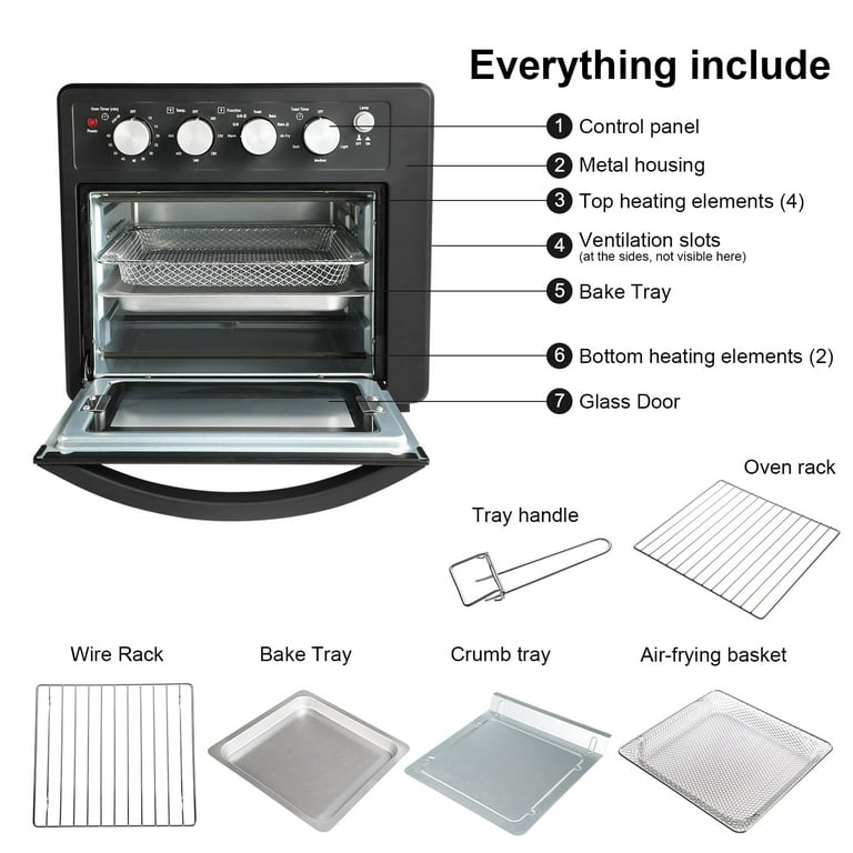 What size air fryer top for family of 4