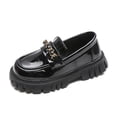 thumbnail image 2 of FLMEI Toddler Baby Girls Princess Shoes Spring Flats Single Shoes Wedding Dress Shoes Girls Black Small Leather Shoes for Little Big Kid, 2 of 9