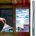 thumbnail image 4 of Blueek Window Film One Way Reflective Window Film Privacy Sun Blocking Heat Control Window Tint for Home and Office(Silver,18x79in), 4 of 9
