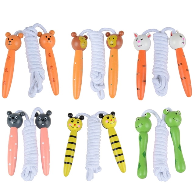 Jump Rope Cute Cartoon Ergonomic Handle Jumping Rope Skipping Rope for Kids