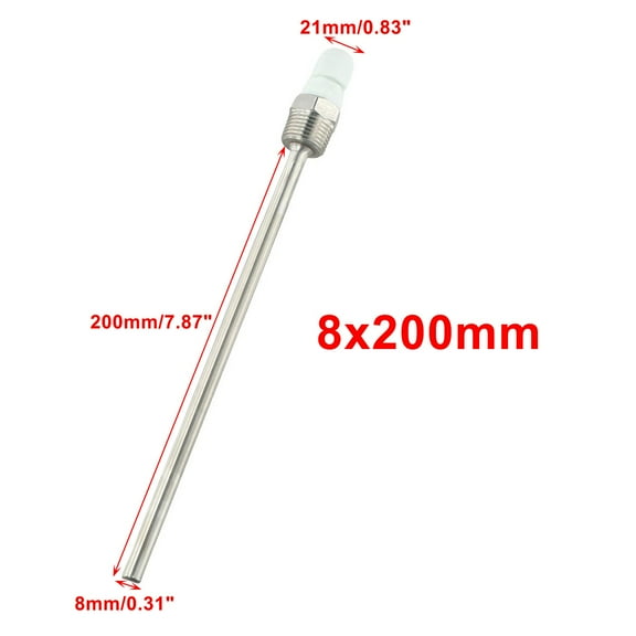 Stainless Steel Thermowell 1/2"Npt Threads For Temperature Sensors 200Mm YIWEI