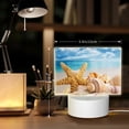 thumbnail image 6 of Cauagu Beach Starfish Shell for Rectangle Acrylic Night Light - Acrylic Modern Bedside Light with LED Light Lamp Base - Decorative Night Lamp for Restaurant Bar Cafe Shop, 6 of 9