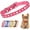 Hot Pink, variant on Mumup Rhinestone Dog Collar Suede Leather Crystal Diamond Colorful Bling Girl Puppy Cat Collars XS Small Pets