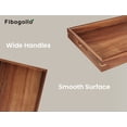 thumbnail image 6 of Fibogollo Set of 2 Acacia Wood Serving Tray with Handles,Decorative Trays Platter,Breakfast Tray in Bed,Food Drinks Tray for Eating,Working,Storing, 6 of 6