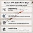 thumbnail image 7 of Soimoi Solid Jelly Roll Fabrics for Quilting 40 Strip 2.5" Cotton Strips Bundles, Perfect Quilting for Craft Project, Precut Quilt Fabirc, Cotton Strips for Home Decor, Rugs - Classic White, 7 of 7