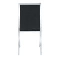 thumbnail image 6 of Tcbosik Modern Upholstered PU Leather Chairs Set of 2, Dining Chair with Metal Legs for Living Room, Kitchen, Black+Silver, 6 of 9