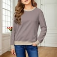 thumbnail image 3 of Byoo Big Girls Solid Sweatshirt Full Sleeve Crew Neck Pullover Shirts Casual Soft Outerwear Kid Clothing, 3 of 4