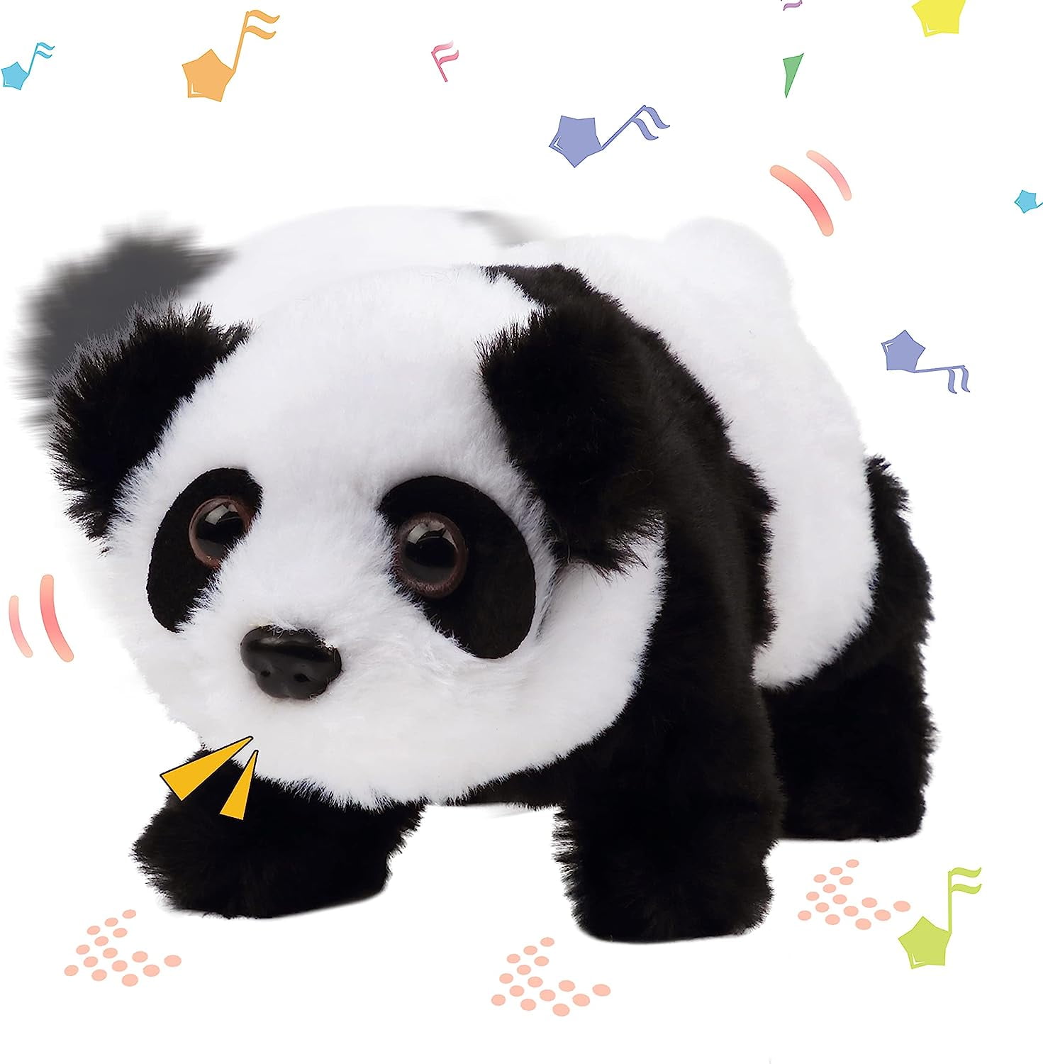 Hopearl Hopping Panda Interactive Electronic Plush Toy with Sounds and
