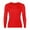 Red, variant on Bovxnpu Mens Thermal Long Sleeve Shirt Fleece Lined Thermal Top, Men's Thermal Tops Crewneck Fleece Lined Long Sleeve Shirts for Men Base Layer Cold Weather Winter