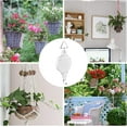 thumbnail image 3 of 2 Pack Plant Pulley Retractable Pulley Plant Hanger,Adjustable Plant Pulley Hanger,Adjustable Hanging Flower Basket Hook Hanger for Garden Hanging White, 3 of 5