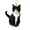 Black cat, variant on ROZYARD Decorative Black Cats Mirror Hanger Enhances Car Atmosphere & Reduces Fatigue