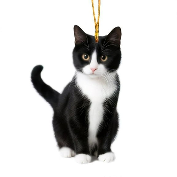 ROZYARD Decorative Black Cats Mirror Hanger Enhances Car Atmosphere & Reduces Fatigue