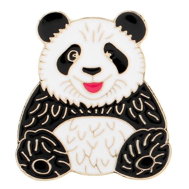 Broche de panda, alfiler de seguridad, decoración, chal, cuello, camisa, botones, suéter, broches para cárdigan, vestido, camisa, artesanía decorativa DIY