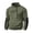 Army Green, variant on Men's Fleece Jacket Sweatshirt Winter Tactical half-Zip Coat Stand Collar Long Sleeve Military Jackets Multi Pockets Gray S