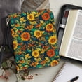 thumbnail image 4 of FOR U DESIGNS Sunflower Bible Case with Shoulder Strap Sturdy Bible Protective Carrier Size M Easy to Clean PU Leather Bible Carrying Cases Reusable Bible Study Tote Bag Organizer for Women, 4 of 7