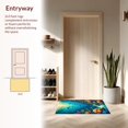 thumbnail image 3 of ODIKA 8'x10' Machine Washable Non-Slip Area Rug, Undersea Wonders Life Design High Traffic Rug, Aqua, 140516, 3 of 7