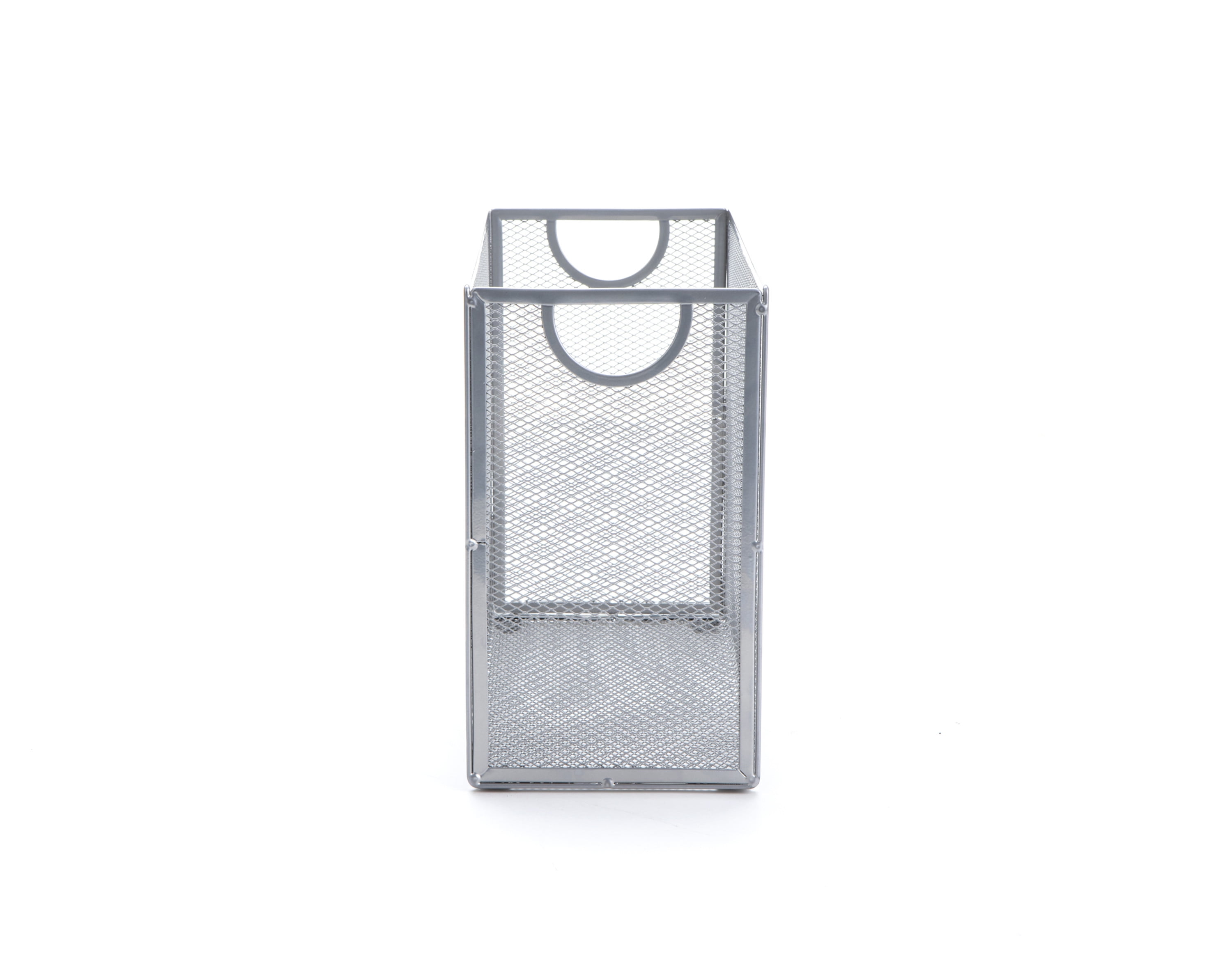 Mind Reader Metal Mesh File Organizer Storage Basket for Letters, Legal Documents, Filing, Folders, Office Organization, Silver