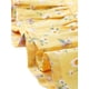 thumbnail image 5 of Vestido de mujer con volantes y volantes en la espalda con escote corazón fruncido y manga abullonada Amarillo M, 5 of 5