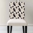thumbnail image 3 of Cow Spots Chair Covers Set of 4 Fluffy Chair Back Covers Stretch Removable Washable Slipcovers Protector for Dining Room Kitchen Party Decor, 3 of 5