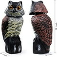 thumbnail image 2 of Generic Owl Decoys 360° Rotating Head Realistic Scarecrow Pest Repellent Garden Protector, 2 of 7