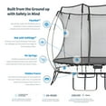thumbnail image 2 of Springfree Trampoline Square 11 Ft Trampoline & FlexrStep V2 Safety Ladder, 2 of 10