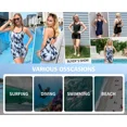 thumbnail image 4 of ANFERRY One Piece Boyleg Swimsuit Women Tummy Control Slimming Athletic Swimwear Crisscross Back Bathing Suit for Women, 4 of 8