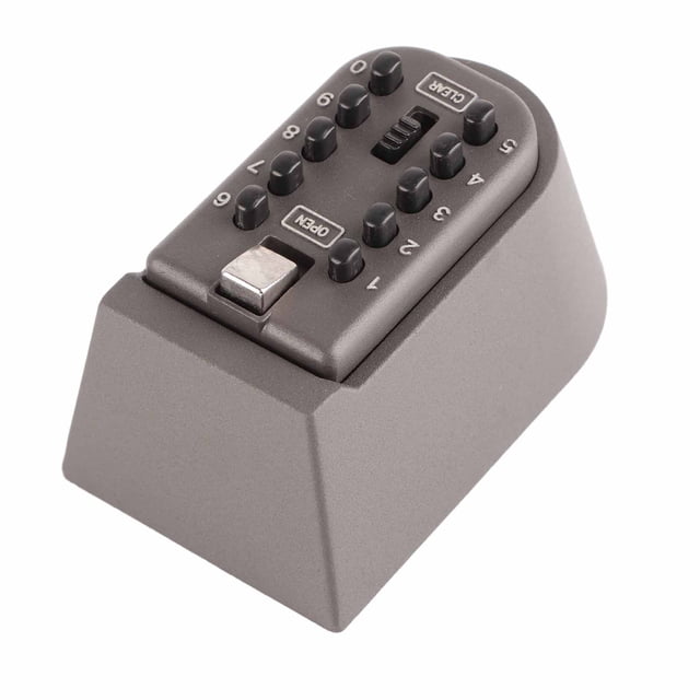 Cajas de Bloqueo de Seguridad Combinación de 10 Dígitos Caja de Bloqueo de Llave Oculta Almacenamiento Montaje en Pared Caja de Seguridad Al Aire Libre para el Hogar Apartamento ANGGREK Otros