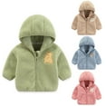 thumbnail image 5 of BULLPIANO Toddler Boys Girls Polar Fleece Zip Up Jacket Zip-up Lightweight Long Sleeve Jacket Autumn Winter Warm Outfit, 5 of 6