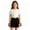 Z23 Black, variant on Toddler Girls Skirts Solid Color Zip Front A-Line Summer Fashion Girls Flutter Skirt Size 3-4 Years Black