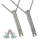 thumbnail image 1 of 2 collares de respiración, collares de ansiedad para mujeres, collares de respiración consciente para aliviar el estrés, collares de acero inoxidable para meditación y relajación, oro plateado, 1 of 5
