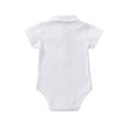 thumbnail image 6 of WIBACKER Baby Boy Girl Short Sleeve Polo Bodysuit 100% Cotton Onesie Summer Romper 0-3 Months Newborn, 6 of 10