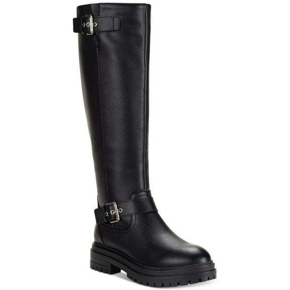 Sun Stone Womens Omegaa Moto Boots Black Smooth 9.5M