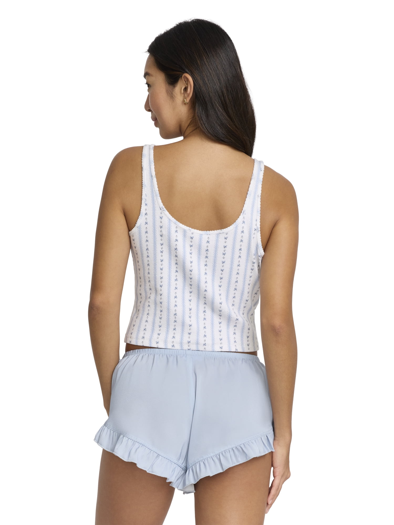 Mills by Millie Bobby Brown Women's Printed Pointelle Tank, Sizes XS-XXXL