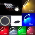 thumbnail image 2 of LED Halo Ring 6 Colors COB Angel Eyes Light Lamp w/ Cover Replacement 80mm 90mm 100mm 110mm, 2 of 9
