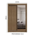 thumbnail image 3 of Ropero Closet Madesa Milano 2 Puertas 1 Espejo MM, 3 of 5
