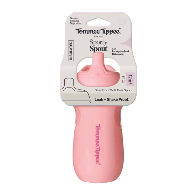 Vaso con Contrapeso Tommee Tippee Sporty Spout 9oz, colores variados