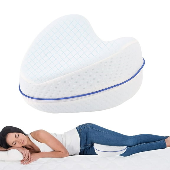 OhhGo Leg and Knee Foam Support Pillow for Side Sleeping Back Hips Knees Joints Pain Relief