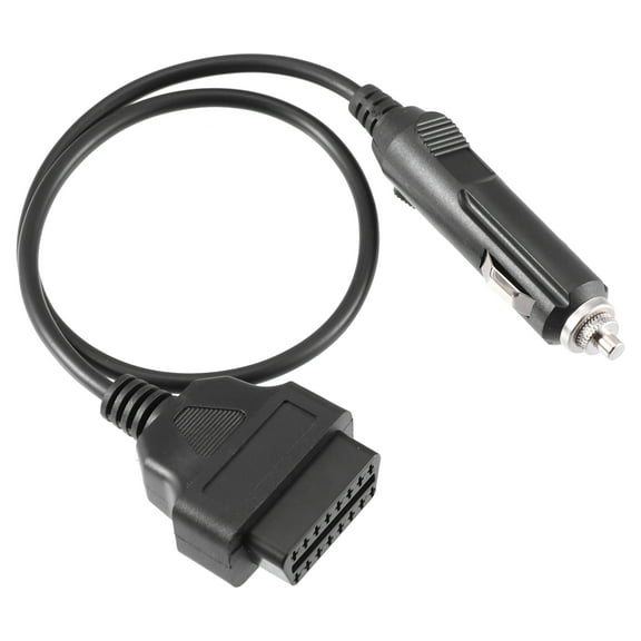 Unique Bargains OBD2 Male to Cigarette Lighter Memory Saver Power Supply Cable Diagnostic Tool Adapter Cable