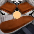 thumbnail image 2 of HLONK 3 Sets Car Front Rear Seat Plush Cushion  Soft Warm Faux  Winter Auto Seat Cover  Plush Vehicle Seat Protector Pad With Non-Slip Backing  Car Accessories, 2 of 4