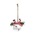 thumbnail image 3 of Campanas de Navidad, campanas para árbol de Navidad, colgantes para guirnaldas, suministros para fiestas de Navidad Campana Redonda Blanca, 3 of 9